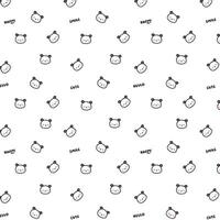 HELLO PANDA SEAMLESS vector