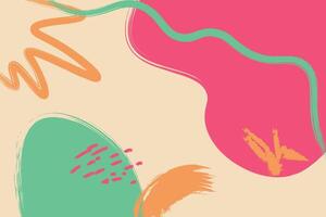 Simple hand drawn background vector