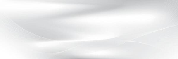 Abstract white and gray color, modern design stripes background with curve lines, wavy pattern. vector