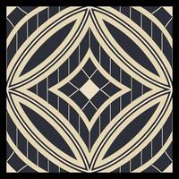 a black and white geometric pattern with a diamond shape vector