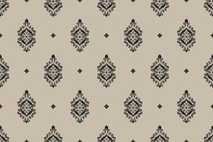 Ikat oriental embroidery.Aztec style,abstract background.design for texture,fabric,clothing,wrapping paper,decoration,print. vector