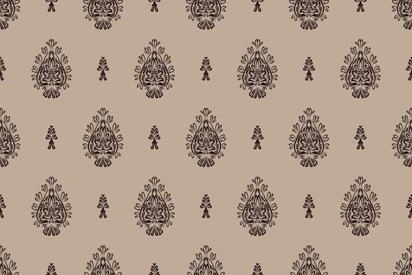 Damask ethnic oriental embroidery traditional.Indian Ikat pattern Aztec style abstract.design for texture,fabric,clothing,tile