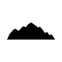 Mountains icon . Simple illustration of mountains icon for web design isolated on white background vector