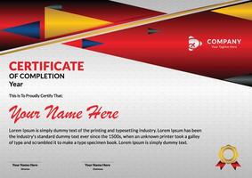 Certificate of achievement. certificate of appreciation template, awards and diploma. 00033 vector