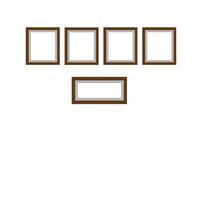 frames set on a white background vector