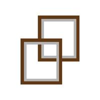 two square frames on a white background vector