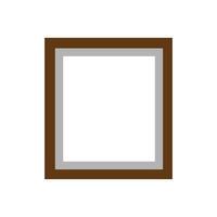 a brown and white square frame on a white background vector