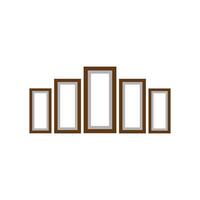 set of a frames on a white background vector