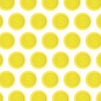 Seamless pattern of coins. Financial background. Investment, profit, investing concept. vector