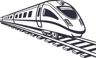 High-Speed Rail Journey vector