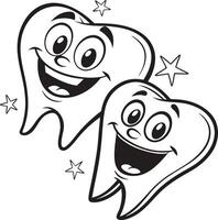 Happy Teeth design vector