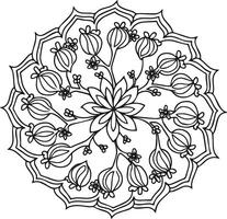 Mandala Shape Circular Pattern for Decoration and Tattoos vector