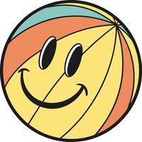 Smiling Beach Ball vector