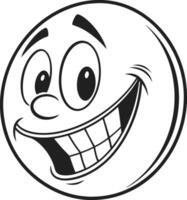 Joyful Cartoon Face vector