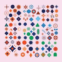 creative geometric design element set. vector
