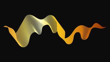 Abstract backdrop with luxury golden waves on dark background. Modern technology background, wave design vector