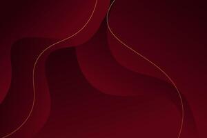 Abstract 3D wave art background design with dark red color for design. Eps10 vector