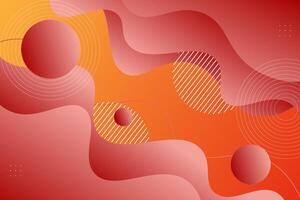 Modern pink and orange geometric business banner design. Creative banner design with wave and line shape as template. Simple horizontal banner. Eps10 vector