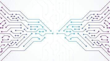 Computer Circuit Board. Networking Technology Circuit Board Abstract Lines Communication. Circuit Board Electronics Digital Technology Banner Blue. Central Computer Processors CPU Concept vector