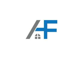 HF letter logo design with icon template vector