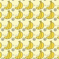 pattern with bananas. vector