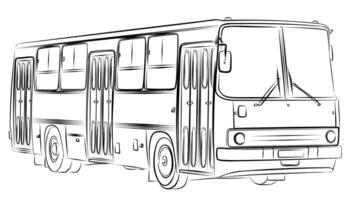 Sketch of bus. vector