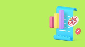 Startup productivity and efficiency business analyzing banner copy space illustration vector