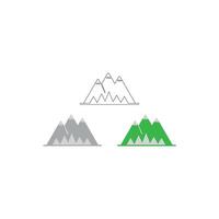 Mountain Icon Designs for Elegant, Minimalistic and Timeless Visuals vector