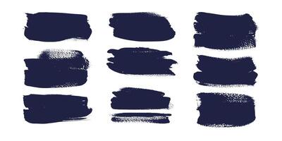 Hand Drawn Grunge Brush Strokes and Lines Drawn on Textured Paper. Creative brush lines with rough edges. Abstract freehand doodle line borders. Highlight splashes vector