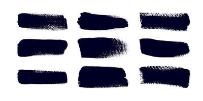 Grunge Brush Strokes and Lines with Subtle Texture. Creative brush lines with rough edges. Abstract freehand doodle line borders. Highlight splashes vector