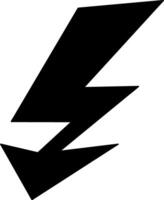 Doodle lightning icon Thunder charging power Stencil light vector