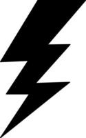 Stencil lightning icon Thunder charging power light vector