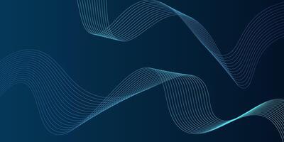 Dark blue background. Modern curved lines abstract presentation background. Luxury paper cut background. eps10 vector
