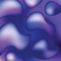 Blue Gradient fluid mesh blob shapes background vector