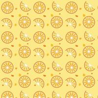 pattern with lemon and orange slices. vector
