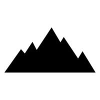Mountain icon isolated on white background for your web and mobile app design. vector