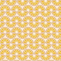 pattern with orange and lemon slices. vector