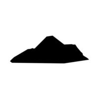 Mountain icon. Simple illustration of mountain icon for web design isolated on white background vector