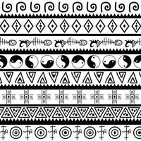 unique custom tribal pattern background vector