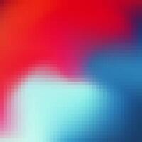a red, blue and white background with a pixelated design vector