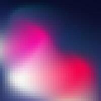 a pixelated heart shape on a dark background vector