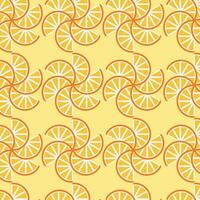 Lemons and oranges slices pattern vector