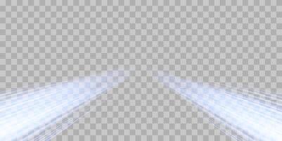 Speed rays, light neon flow, zoom in motion effect, blue glow speed lines, colorful light trails vector