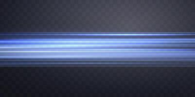 Speed rays, light neon flow, zoom in motion effect, blue speed lines, light trails, perspective stripes vector