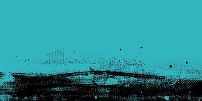 Hand Drawn Grunge Black and Blue Background with Distressed Weathered Effect. Retro grungy overly brush stroke backdrop. Colorful worn abstract surface texture, perfect for flyers, cards, posters, web vector