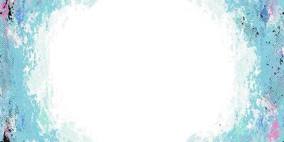 Grunge Background with Distressed Weathered Effect with Blue and White Colors. Retro grungy overly brush stroke backdrop. Colorful worn abstract surface texture, perfect for flyers, cards, posters vector