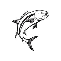 a fish jumping out of the water on a white background vector