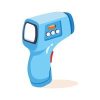 A digital thermometer for contactless temperature measurement vector