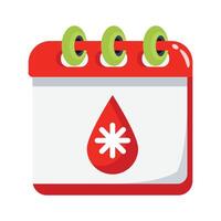 Have a look at this creatively crafted blood donation calendar design vector
