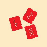 Runes trendy magnificent abstract illustration colorful useful design vector
